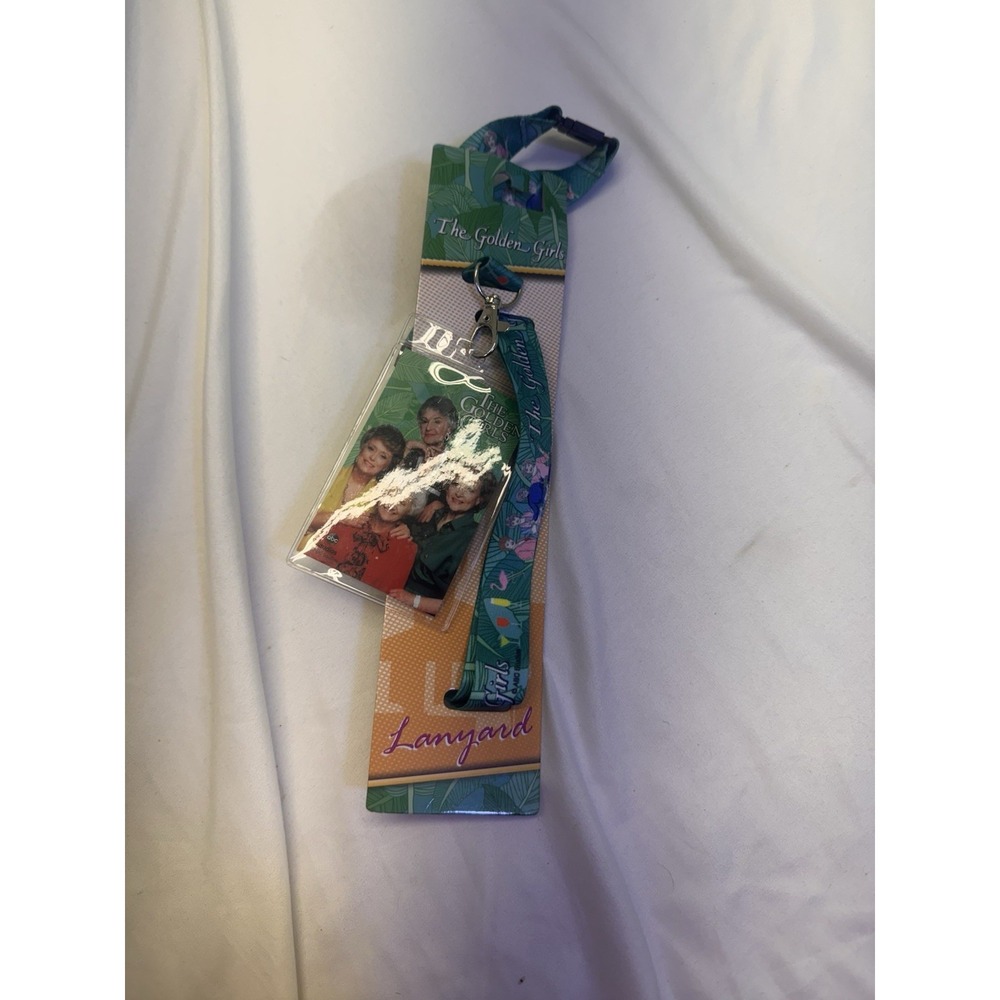 Golden Girls Stay Golden‎ Lanyard ID Badge Holder NWT Old Ladies Rose Blanche